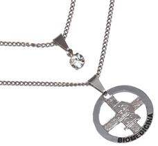 Colar Duplo Minha Profissão Biomedicina Biomédica Aço Inox Colar Duplo Minha Profissão Biomedicina Biomédica Aço Inox