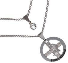 Colar Duplo Minha Profissão Biomedicina Biomédica Aço Inox Colar Duplo Minha Profissão Biomedicina Biomédica Aço Inox