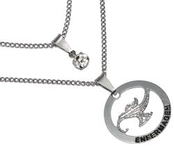 Colar Duplo Minha Profissão Enfermagem Aço Inox Colar Duplo Minha Profissão Enfermagem Aço Inox