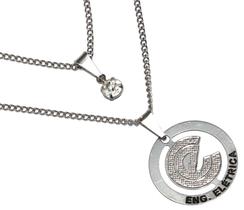 Colar Duplo Minha Profissão Engenharia Elétrica Aço Inox