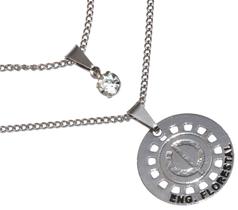 Colar Duplo Minha Profissão Engenharia Florestal Aço Inox Colar Duplo Minha Profissão Engenharia Florestal Aço Inox