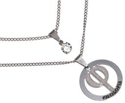 Colar Duplo Minha Profissão Filosofia Filosofo Aço Inox Colar Duplo Minha Profissão Filosofia Filosofo Aço Inox