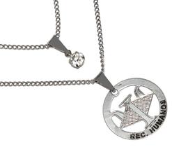 Colar Duplo Minha Profissão Recursos Humanos Aço Inox Colar Duplo Minha Profissão Recursos Humanos Aço Inox