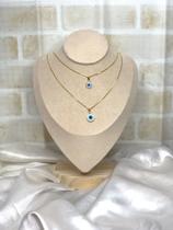 Colar duplo olho grego PM Colar duplo olho grego PM