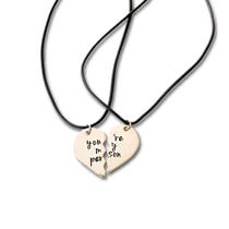 Colar Duplo Para Casal e Amigos Amizade Greys Anatomy You Are My Person Presentes Nerd Geek