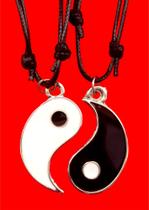 Colar duplo yin e yang (best friends)