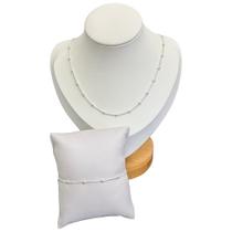 Colar e Pulseira Bolinha Veneziana a Prata 925