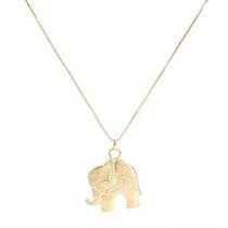 Colar Elefante Banhado a Ouro 18k com Pingente de Elefante