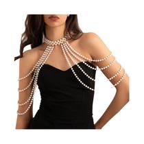 Colar Elegante De Pérolas Com Franjas Para Noivas, Acessórios De Joias Para Casamento Colar Elegante De Pérolas Com Franjas Para Noivas, Acessórios De Joias Para Casamento