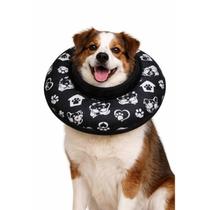 Colar Elizabetano Almofadado Dog Black Para Gatos E Cães Colar Elizabetano Almofadado Dog Black Para Gatos E Cães