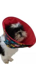 Colar Elizabetano Cachorro Em Tecido Para Shihtzu Ilhasa Apso Colar Elizabetano Cachorro Em Tecido Para Shihtzu Ilhasa Apso