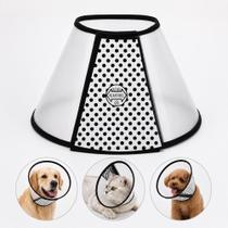 Colar Elizabetano Cachorro Gato Protetor Ferimentos Pos Cirurgico Pet Cone Veterinario Ajustavel Caes Anti Mordida Lavav Colar Elizabetano Cachorro Gato Protetor Ferimentos Pos Cirurgico Pet Cone Veterinario Ajustavel Caes Anti Mordida Lavav