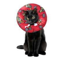 Colar Elizabetano Disco Gatos Cone Cirurgico C/Ajuste Tecido Colar Elizabetano Disco Gatos Cone Cirurgico C/Ajuste Tecido