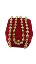 Colar Elo Esferas 5mm 45cm Banhada a Ouro Luxjóias Colar Elo Esferas 5mm 45cm Banhada a Ouro Luxjóias