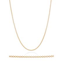 Colar Elo Português Feminino Rommanel Banhado Ouro 18k Tam 50cm Colar Elo Português Feminino Rommanel Banhado Ouro 18k Tam 50cm
