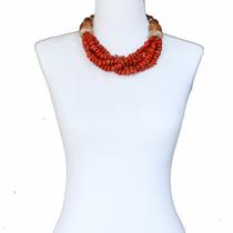 Colar em cascalhos resinados, Curto, ZAMAC, ABS Bijuteria Fina CamargoMarkiori CX-9259