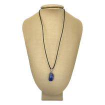 Colar Em Couro Grego E Prata Lápis Luli Polída -