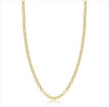 Colar em elo português (3mm) em ouro 18k