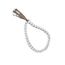 Colar Em Madeira Branco 3 X 50 X 6Cm