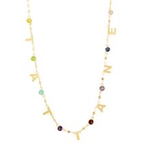 Colar em Ouro 18k Tatiane com Pedras Naturais - AU10011 Colar em Ouro 18k Tatiane com Pedras Naturais - AU10011