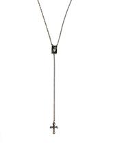 Colar em Prata Envelhecida 70cm Sag. Cor. Jesus e Cruz Pendurada Colar em Prata Envelhecida 70cm Sag. Cor. Jesus e Cruz Pendurada