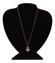 Colar Em Prata + Ouro Elo Singapura 45Cm Nossa Senhora Colar Em Prata + Ouro Elo Singapura 45Cm Nossa Senhora