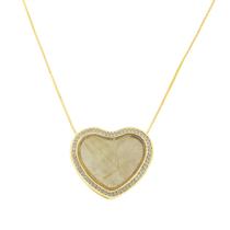Colar em quartzo rutilado dourado