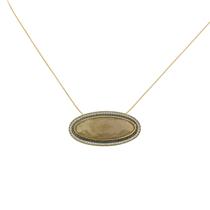 Colar em quartzo rutilado dourado