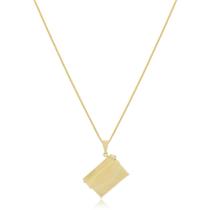 Colar envelope banhado a ouro 18k