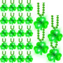 Colar EOBOH Dia de São Patrício com miçangas iluminadas x24