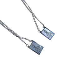 Colar Escapulário de Nossa Sra Aparecida em Aço Inox