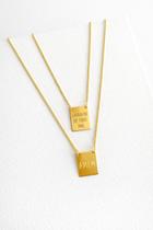 colar Escapulário Iivrai me de todo mal amém Semi joia prata 925 e ouro 18 kl