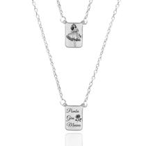 Colar Escapulário Pomba Gira Menina Umbanda Aço Inoxidável