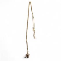 Colar Escorpíão Signo do Zodíaco Pingente Dourado 30 cm Colar Escorpíão Signo do Zodíaco Pingente Dourado 30 cm