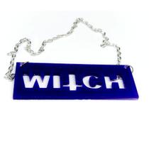 Colar escrita Witch Roxo Colar escrita Witch Roxo