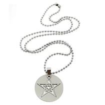 Colar Esotérico Estrela Unicursal Hexagrama Aço Inox Colar Esotérico Estrela Unicursal Hexagrama Aço Inox