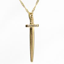 Colar Espada Proteção com Strass 40mm - Sunshine Cristais
