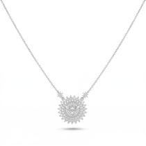 Colar Espírito Santo 0.03ct Moissanite Prata 925 com Ródio Colar Espírito Santo 0.03ct Moissanite Prata 925 com Ródio