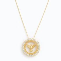 Colar Espirito Santo banhado a Ouro 18k
