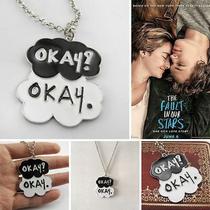 Colar Estiloso A Culpa é das Estrelas Okay Okay Pingente Nuvem Duplo Filme Romance Geek Moderno