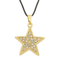 Colar Estrela com Strass 20mm Moda - Sunshine Cristais Colar Estrela com Strass 20mm Moda - Sunshine Cristais
