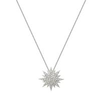COLAR ESTRELA CRAVEJADA BANHADA A RÓDIO BRANCO - Joia Elegante e Sofisticada COLAR ESTRELA CRAVEJADA BANHADA A RÓDIO BRANCO - Joia Elegante e Sofisticada