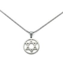 Colar Estrela De Davi Corrente Veneziana Covenant Aço Inox