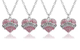 Colar Eternas Amigas Best Friends Folheado Níquel - 4 Pçs