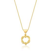 Colar Eterno Amor Texturizado e Revestido em Ouro Colar Eterno Amor Texturizado e Revestido em Ouro
