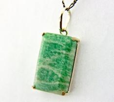 Colar Facetado Amazonita Verde Prata 950 Garra Reforçado