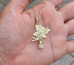 Colar Fada do Dente com detalhes em Zircônia