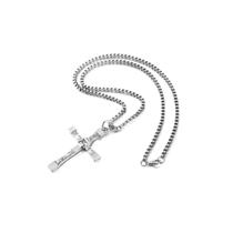 Colar Fast and Furious Toreto Cross Pingente para homens