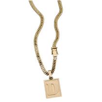 Colar Fecho Duplo Pingente Iniciais D Nomes Colar Fecho Duplo Pingente Iniciais D Nomes