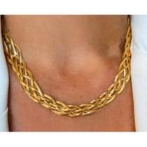 Colar Feminina 5 Fios Em Aço Inoxidável Dourado e Prateado Choker 5 laminas Colar Feminina 5 Fios Em Aço Inoxidável Dourado e Prateado Choker 5 laminas